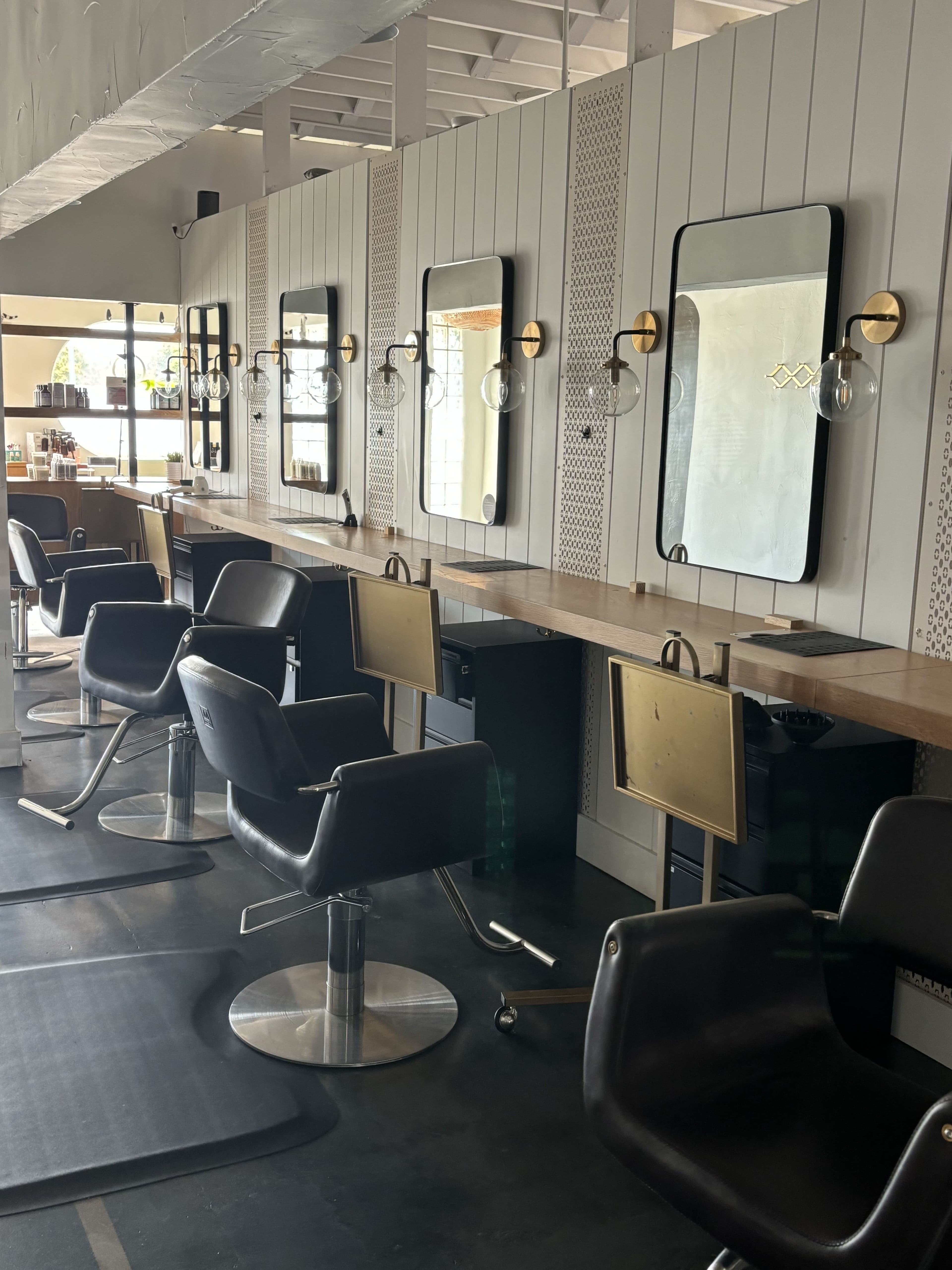 Hair salon booths